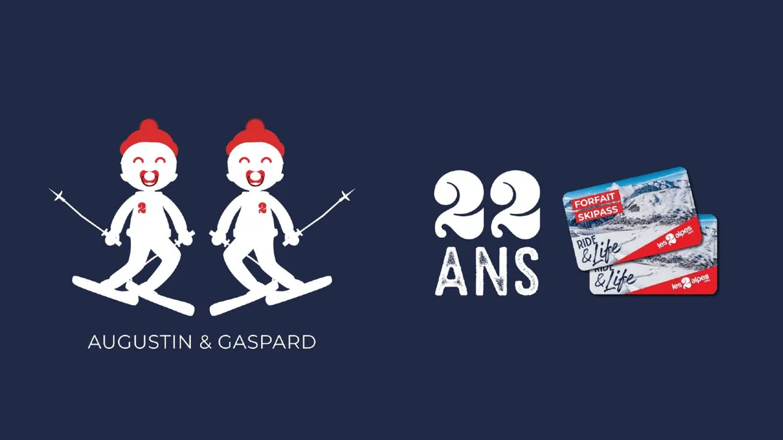 Des jumeaux nés dans la Manche remportent 22 ans de forfait de ski