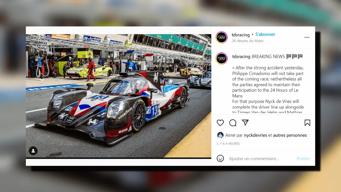 24 heures du Mans : un pilote de 62 ans recalé la veille de la course