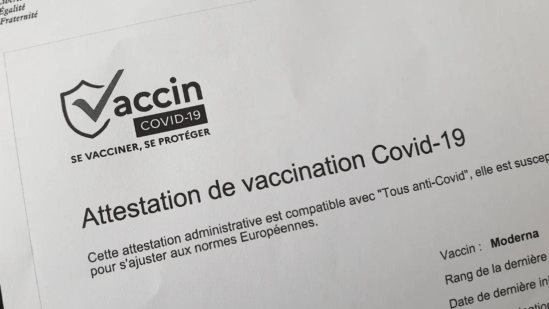 Attestation de vaccination