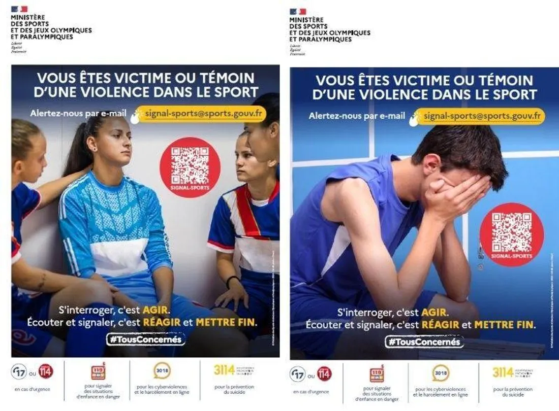 Les autorités mettent des affichent à dispositions des responsables de salles de sport