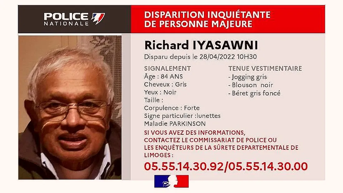 Avis de disparition inquiétante