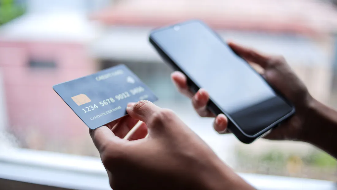 Portrait d'une carte de crédit 