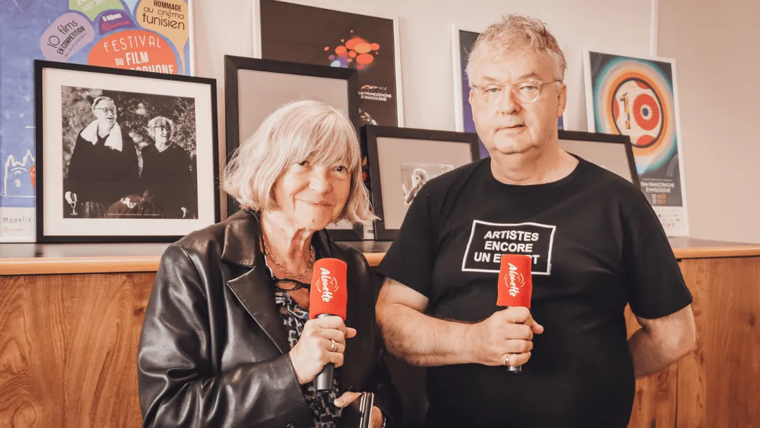 Dominique Besnéhard et Marie-France Brière, les deux délégués du FFF d'Angoulême.