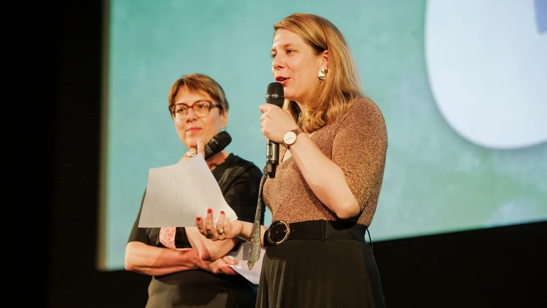 Isabelle Vanini, déléguée générale de l'Afca et Jeanne Frommer, programmatrice du festival.