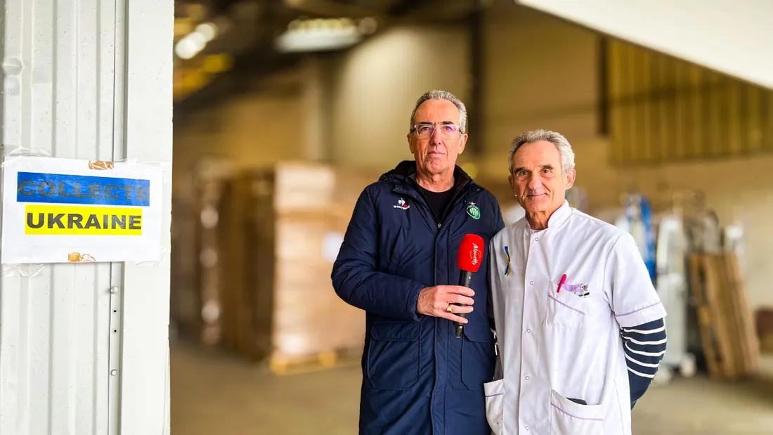 Alain Laidet et Jean-Paul Lochon, de l’association Vendée Ukraine
