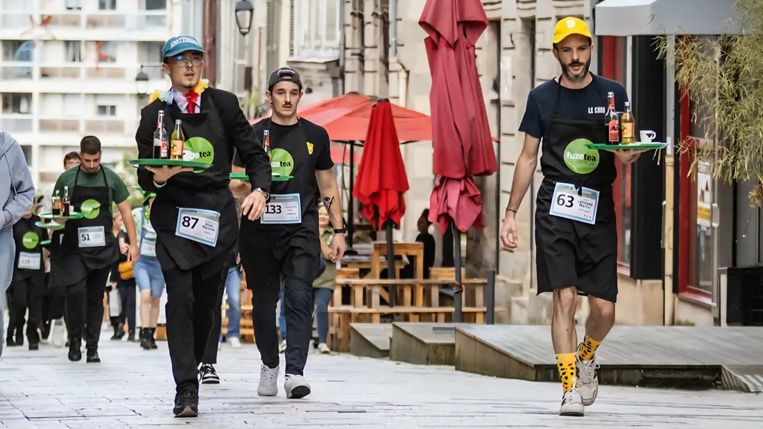 Course des serveuses et garçons de café à Limoges en 2024