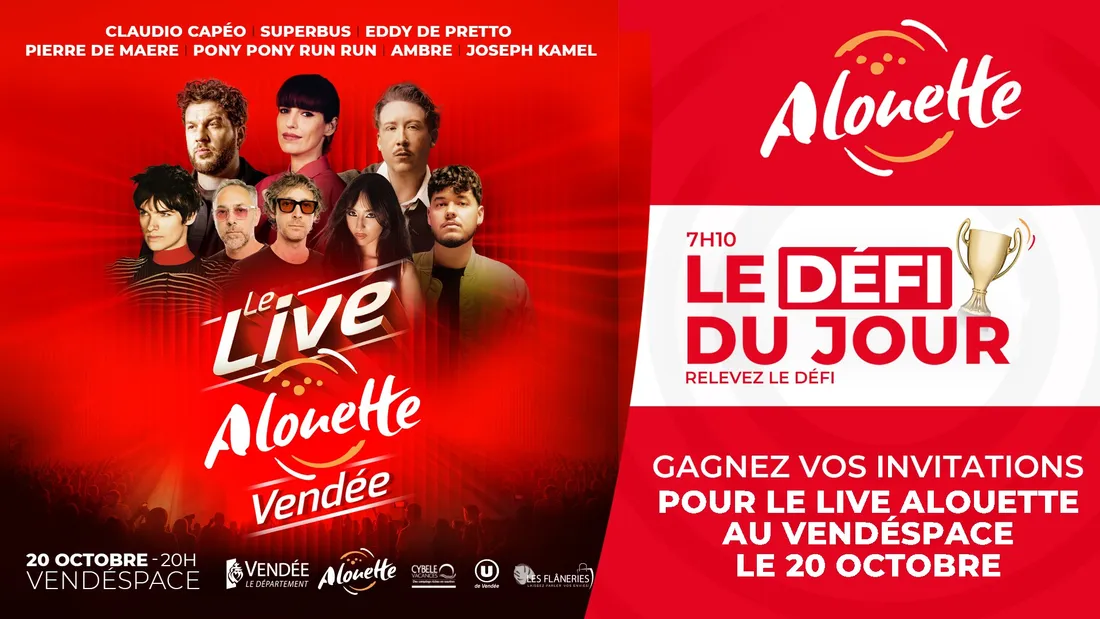 live alouette Vendée défi 2026
