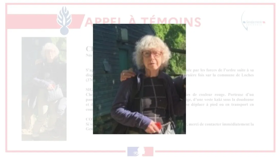 Monique Chalon a disparu depuis presque un mois à Loches