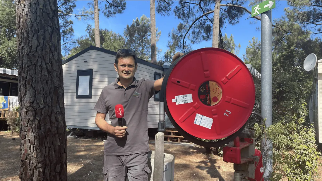 enrick poitevin, gérant camping aux Mathes