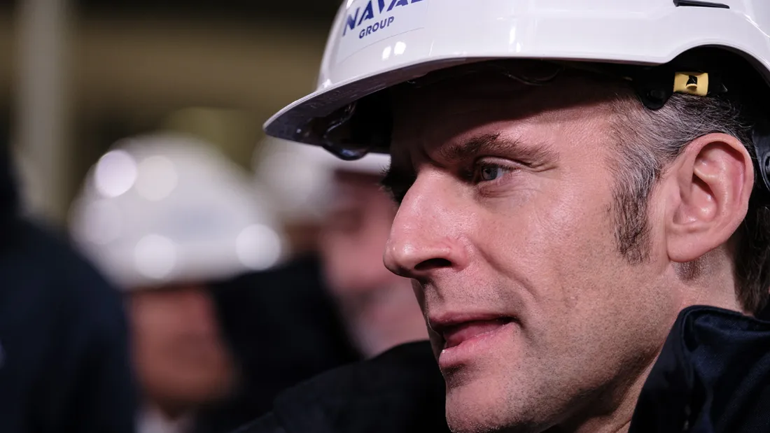 Emmanuel Macron à Naval Group Nantes-Indret ce mercredi 18 mars