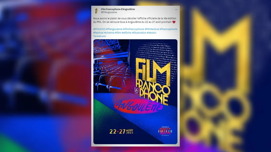 La rentrée ciné se fait à Angoulême avec le coup d'envoi du Festival du film francophone