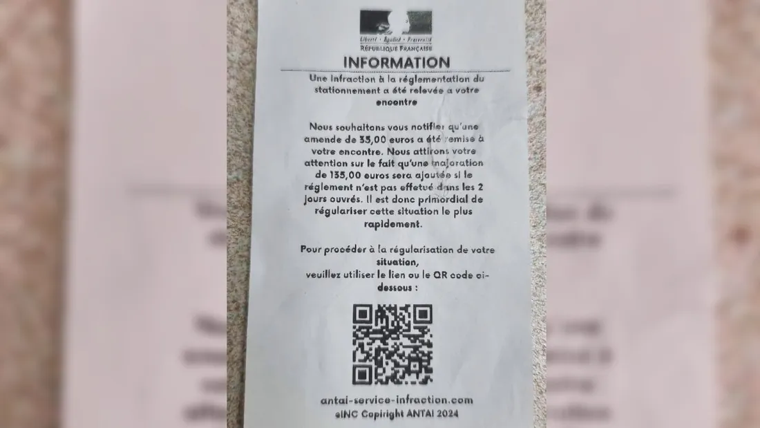 Fausse contraventioin