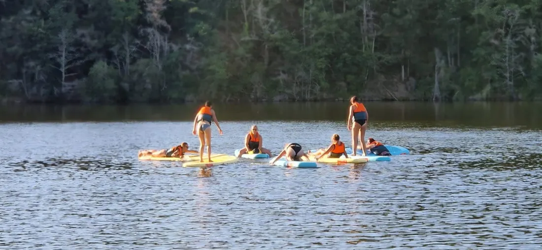 Une séance de Fitness Paddle de l'association Kids en Forme
