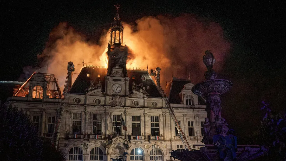 Incendie hôtel de ville Limoges