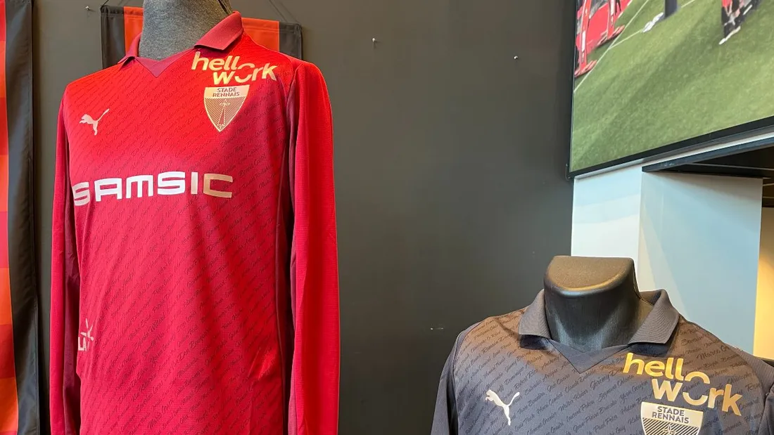 Pour l'occasion, le Stade Rennais a sorti deux maillots collectors. 
