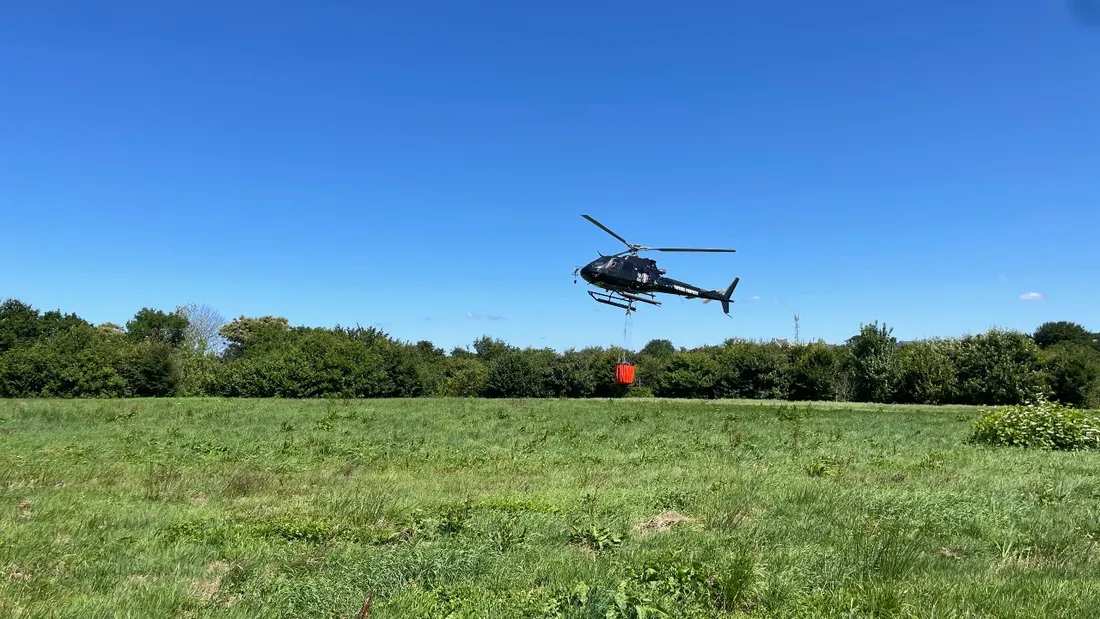 L'hélicoptère Morane 29, en intervention en juillet 2025.
