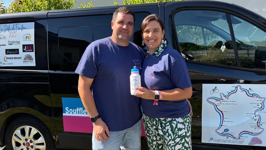 François Bouteille et sa femme Magali, le cerveau du défi.