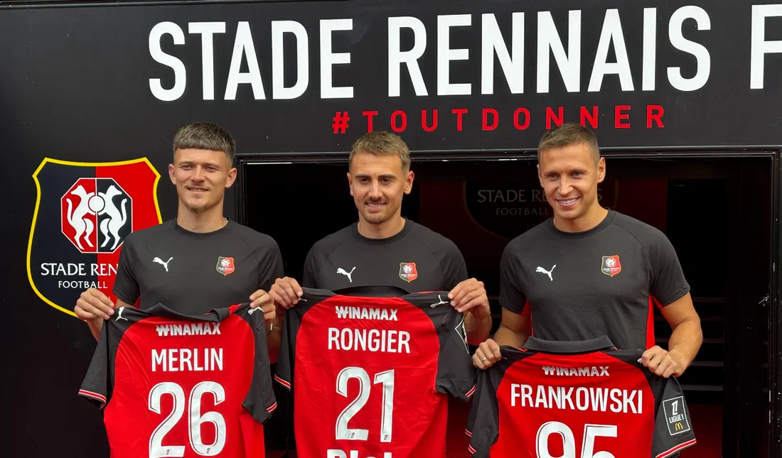 Valentin Rongier, Quentin Merlin, et Przemysław Frankowski ont été présentés au Roazhon Park.