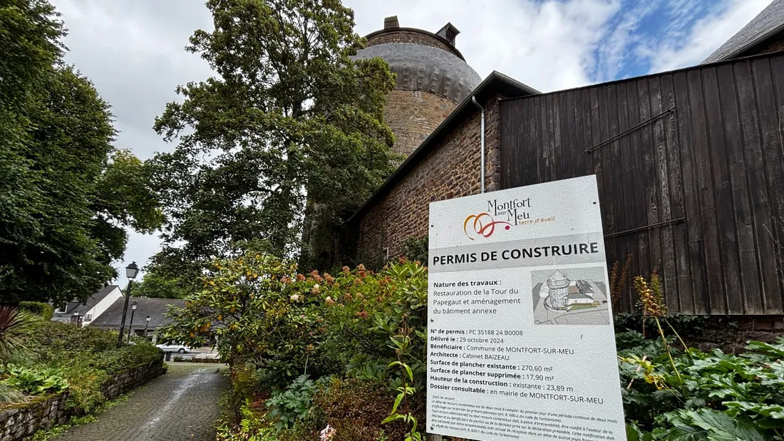 Les travaux ont commencé sur la tour du Papegaut.