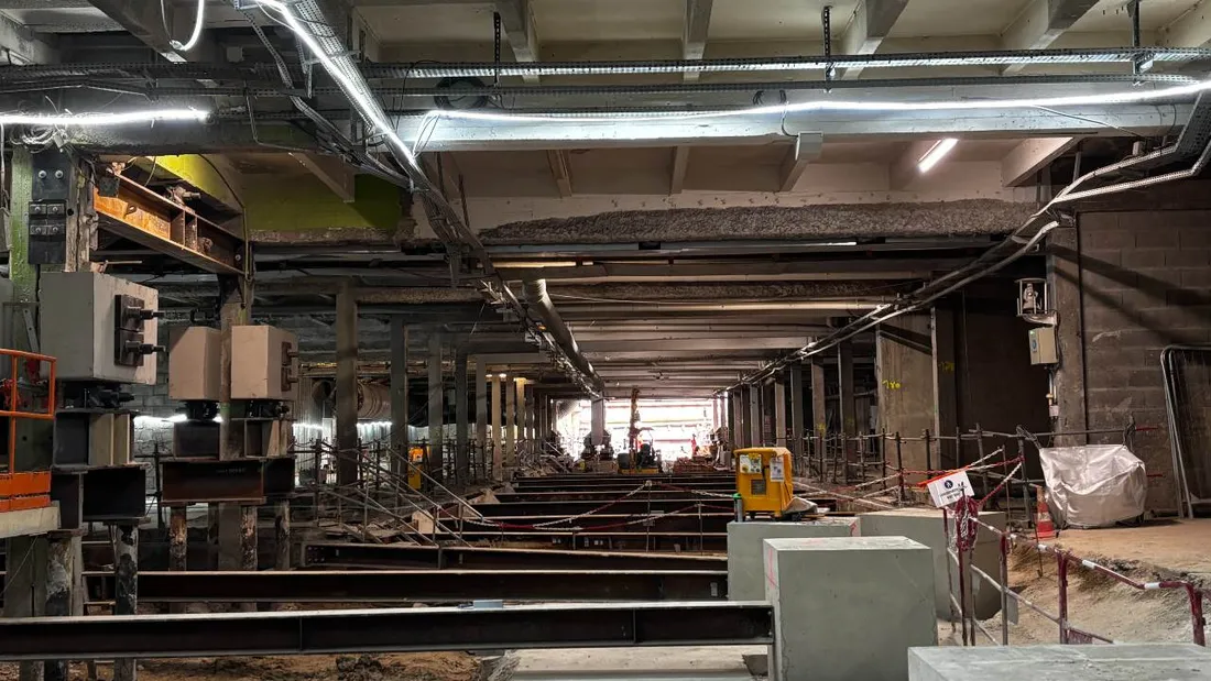 Un tunnel de 200 mètres est creusé en ce moment sous la dalle Kennedy, à Rennes.