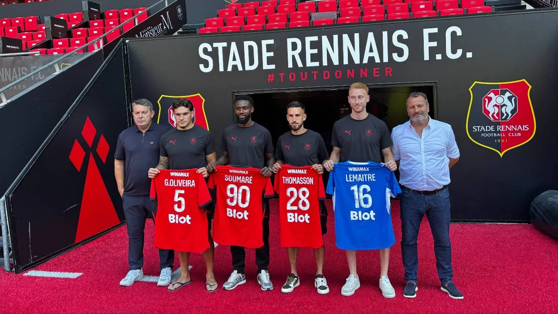 De gauche à droite : Gonçalo Oliveira, Issa Soumaré, Adrien Thomasson et Nicolas Lemaître.