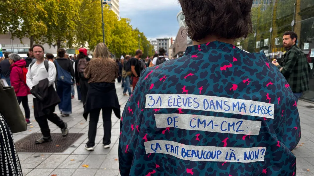 Beaucoup d'enseignants sont venus protester contre la dégradation des conditions d’apprentissage. 