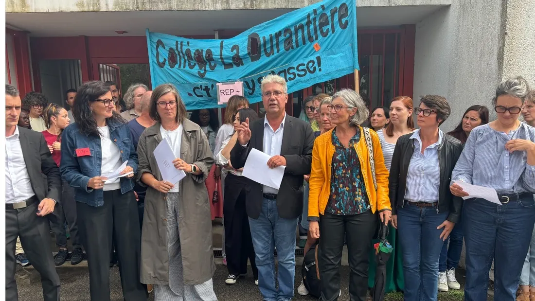 Les professeurs du collège La Durantière sont en grève depuis le mardi 8 septembre 