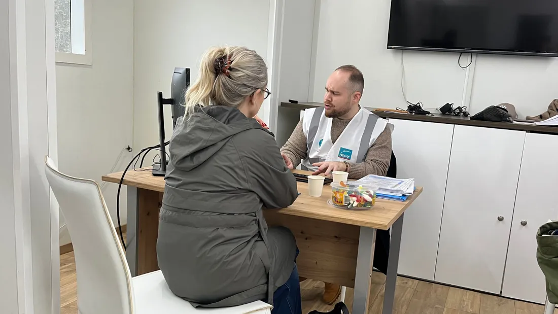 Laure sinistrée est venue à la rencontre des assureurs près d'Angers