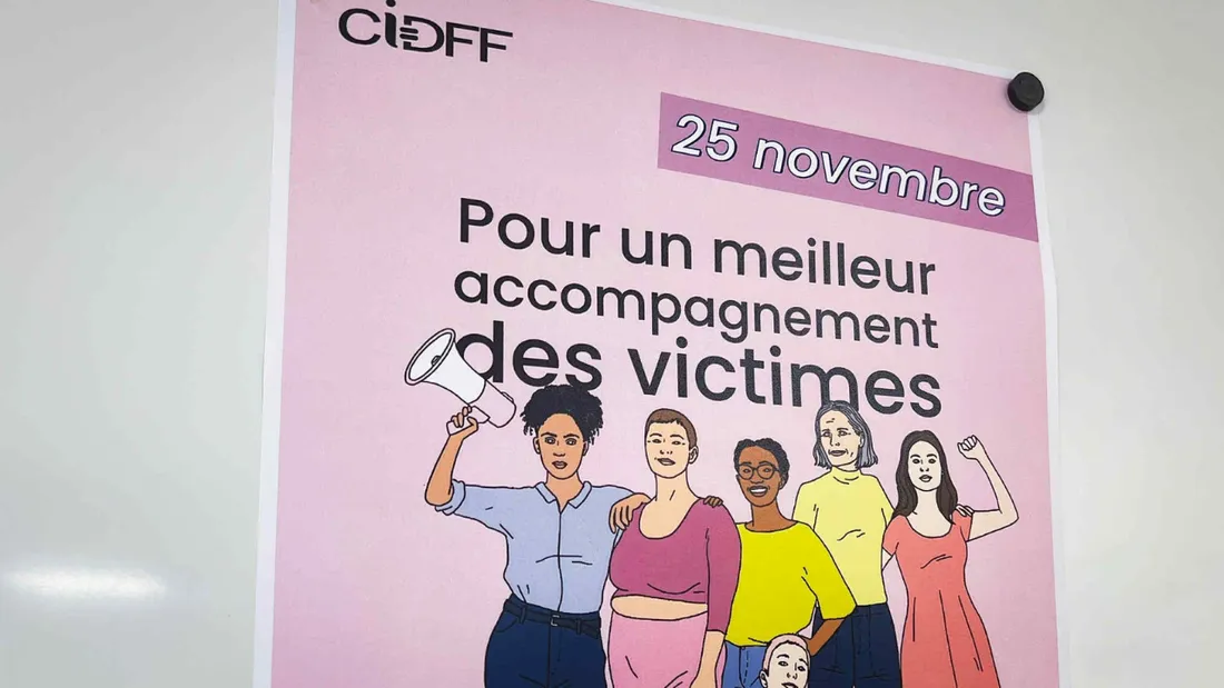 Affiche du CIDFF Vendée pour la journée du 25 novembre.