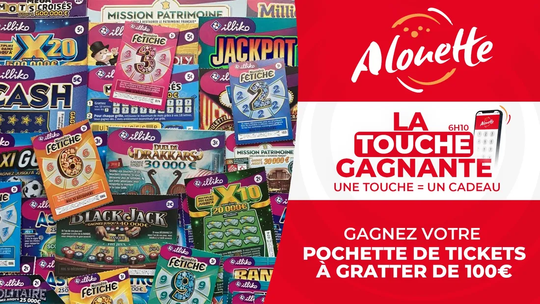 Tickets à gratter 100 euros