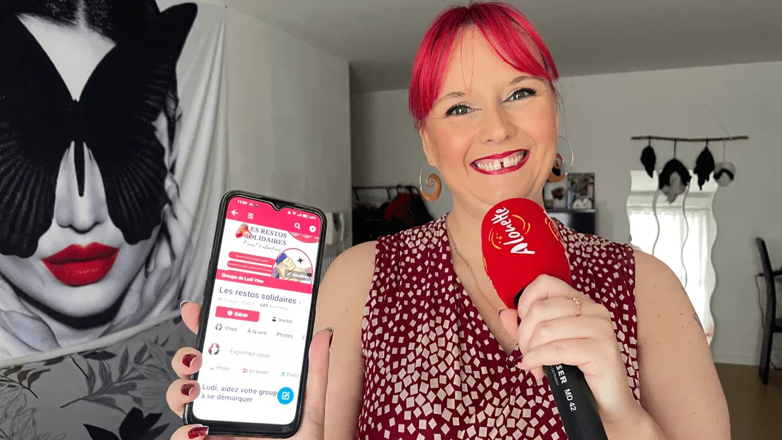 Ludivine Le Trocquer, à l'initiative du groupe Les Restos solidaires.