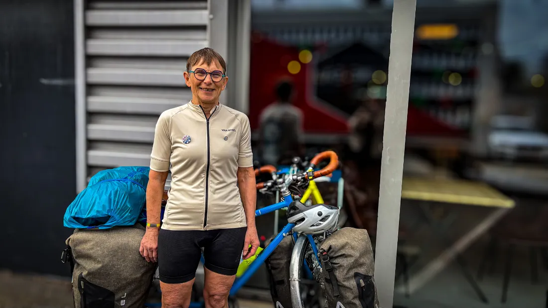 Lydie Thierry quelques heures avant son départ aux Ponts-de-Cé 