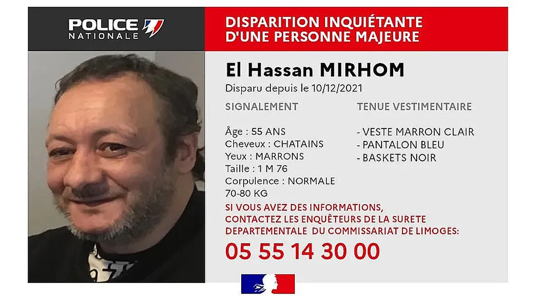 Avis de recherche pour diparition inquiétante