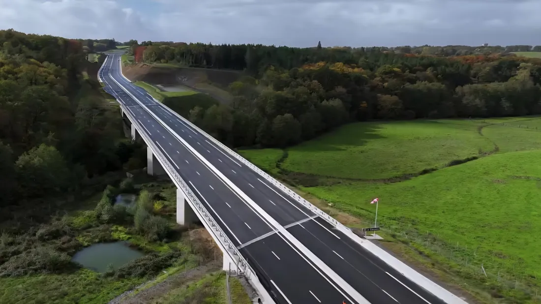 Le tronçon de la RN141 entre Roumazières-Loubert et Exideuil-sur-Vienne