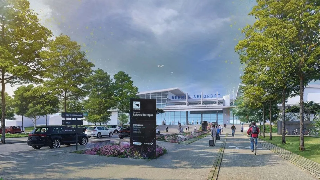 L'accès à l’aéroport sera profondément repensé avec la création d’un mail paysager.