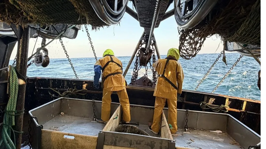 L'intérieur du chalutier "Magellan II". 