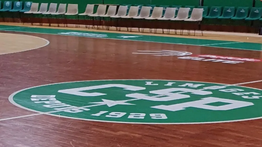 Parquet du Limoges CSP au Palais des Sports de Beaublanc