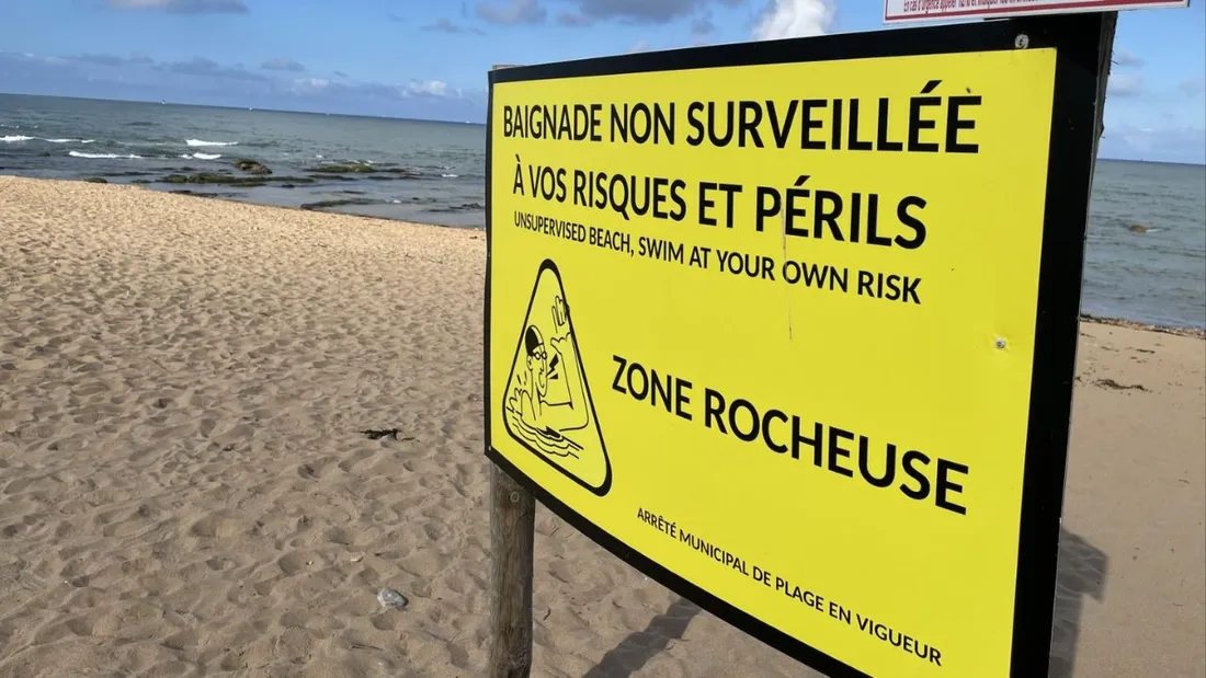Plage baignade non surveillée