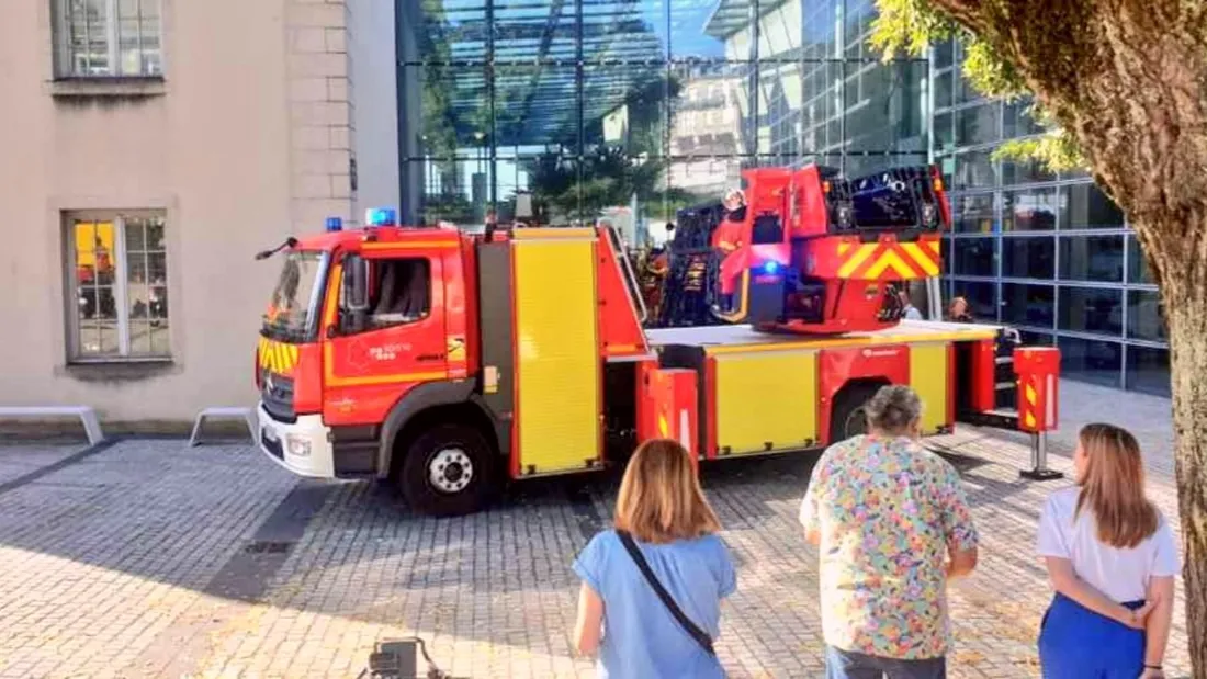 Intervention des sapeurs-pompiers à la BFM de Limoges