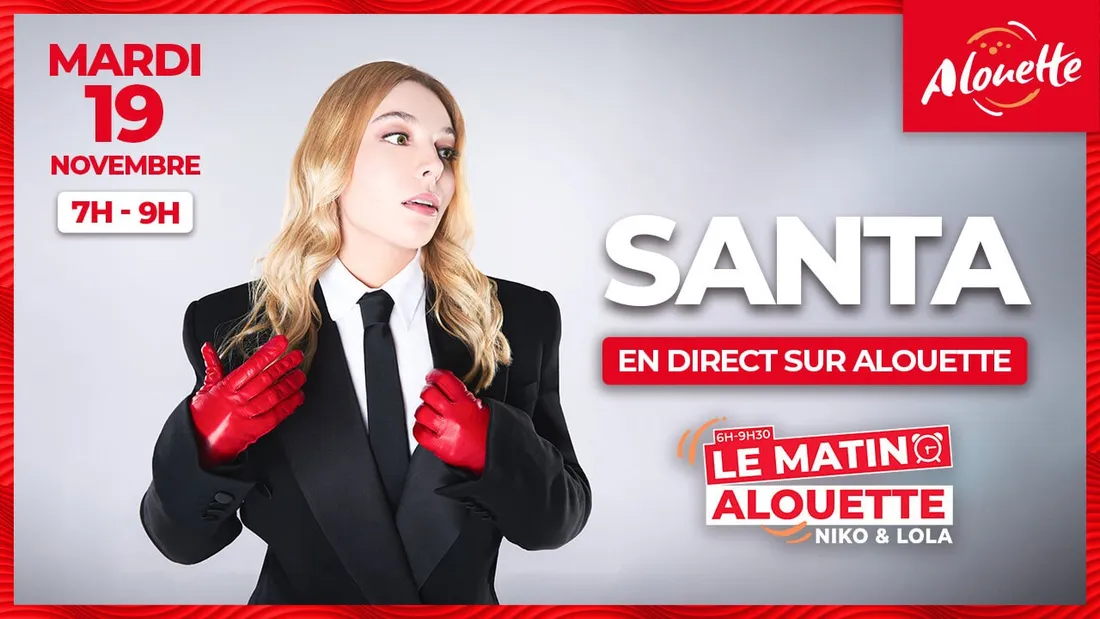 Santa invitée du "Matin Alouette " le 19 novembre !
