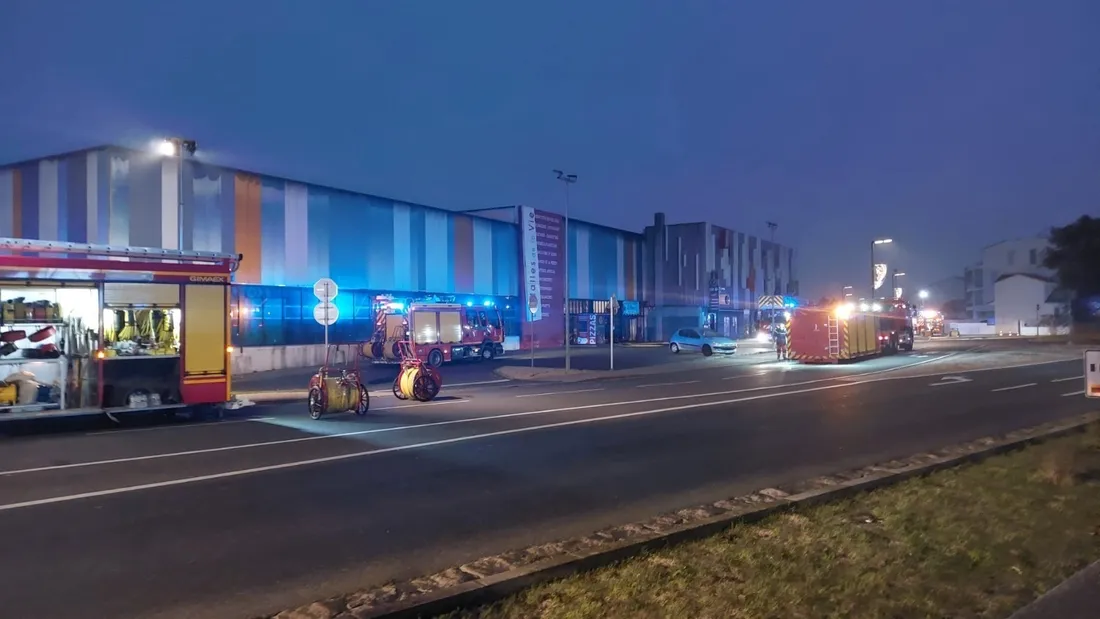 Les Halles de la Vie, où s'est déclaré l'incendie