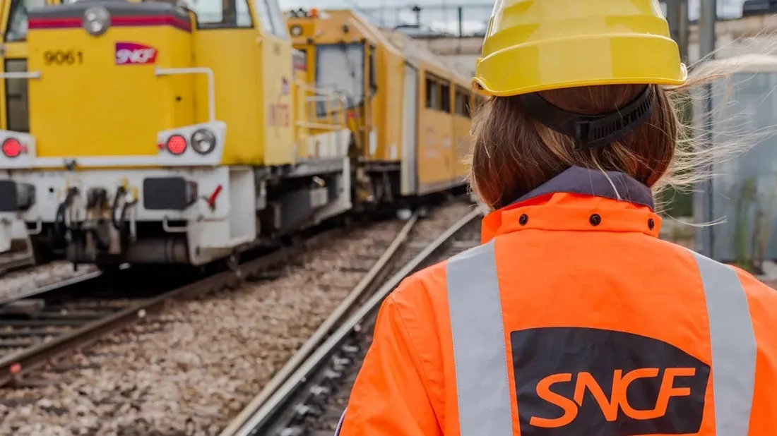 Chantier sur la ligne POLT