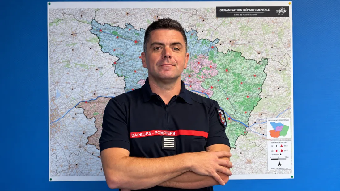 Le colonel Sébastien Salès dirige les pompiers de Maine-et-Loire 