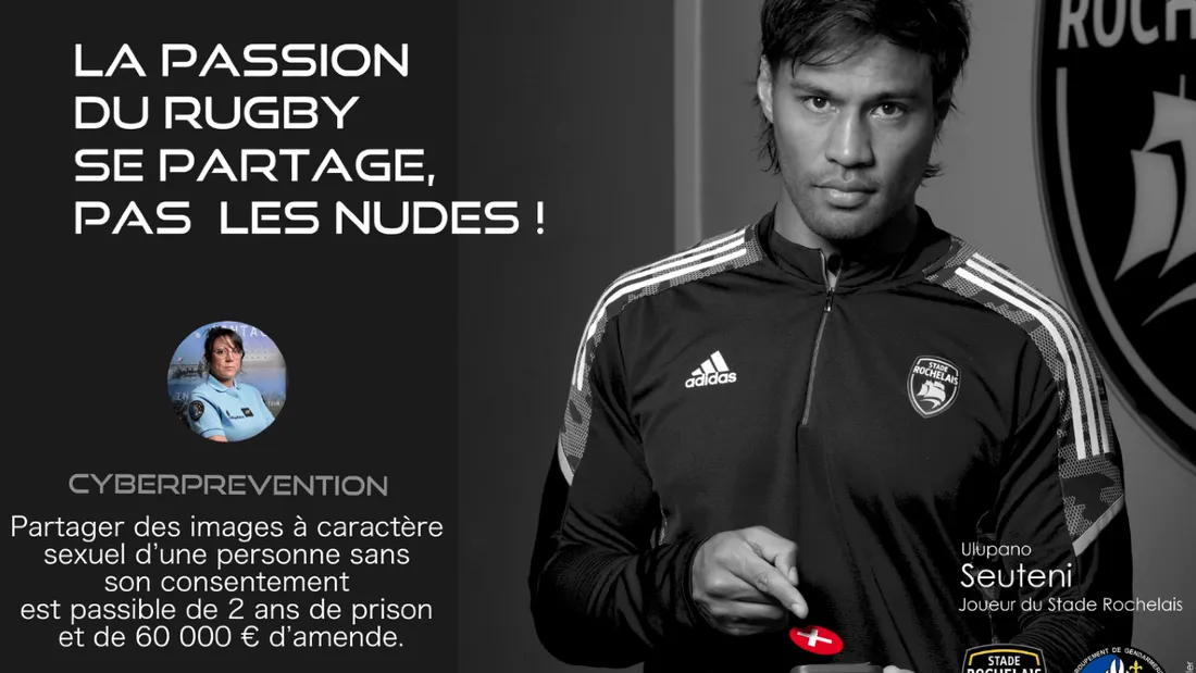 Le stade Rochelais s'engage contre la cyber délinquance avec la gendarmerie