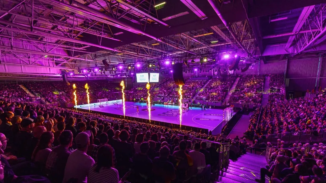 Rencontre de handball dans le Hall XXL du parc des expositions de la Beaujoire - Crédit: HBC Nantes 