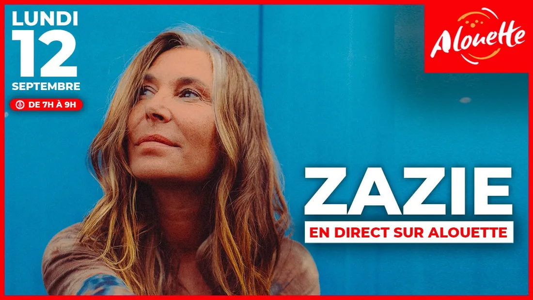 Zazie en direct sur Alouette le 12 septembre 