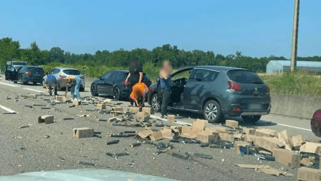 Des centaines de dosettes ont été renversées sur l'A35