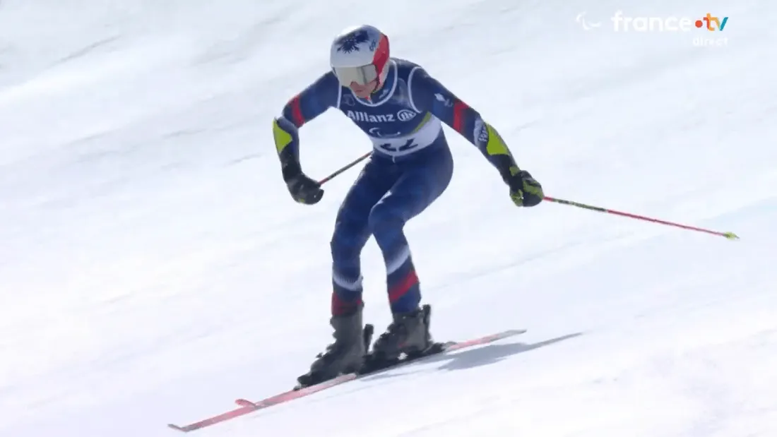 Arthur Bauchet sur la piste ce vendredi 13 mars.