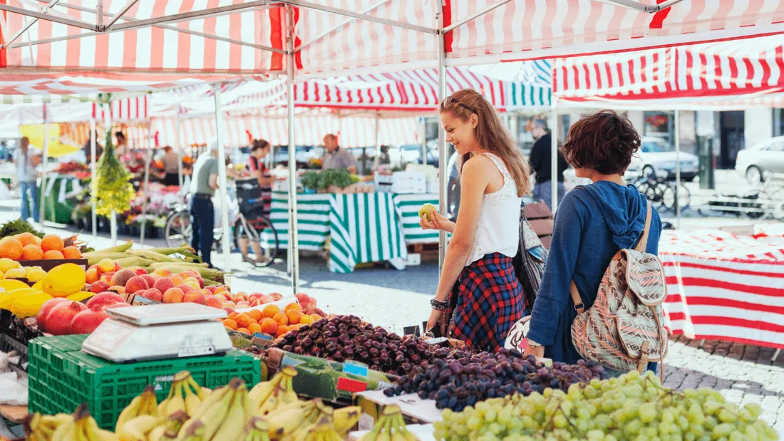 Femmes dans un marché