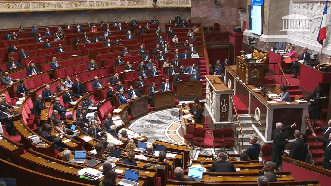 Séance à l'Assemblée nationale